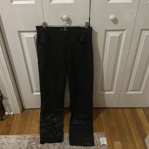 Zara Straight Leg Leather Pants